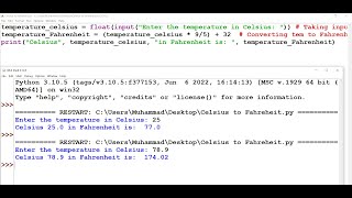 Python Program to convert temperature in Celsius to Fahrenheit