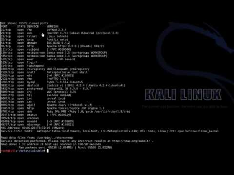 Kali Linux Hacking Tutorials: Using NMAP for Network Based Hacking