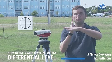 How to use 3 Wire Leveling with a Differential Level | 3 Minute Surveying Tips with Tony