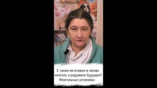 С таким негативом в голове мечтать о радужном будущем? Ментальные установки