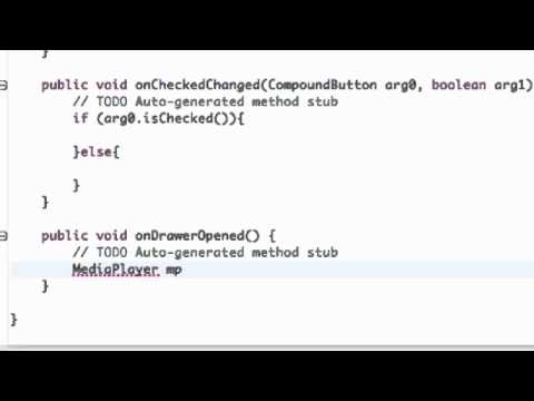 Android Application Development Tutorial   083   Methods of the SlidingDrawer