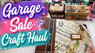 I Paper Crafting Supplies at a Garage Sale! 