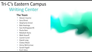 Tri-C Eastern Campus Writing Center (SP 24)