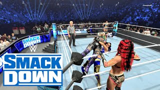 WWE 2K24 SMACKDOWN - BAYLEY & MERCEDES MONÉ VS ASUKA & IYO SKY - TWO ON TWO MATCH