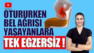 OTURURKEN BEL AĞRISI YAŞAYANLARA TEK EGZERSİZ! #aktifizyo #belağrısı #beldüzleşmesi Resimi