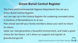 Full Green Burial Central Register Update