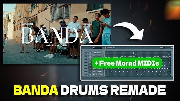 How to Make Drums Like Morad & Dei V - BANDA | Free Morad-Style MIDIs Included | Morad tutorial