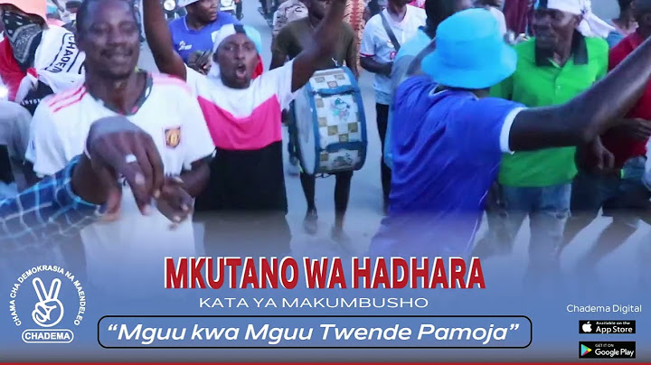 CHADEMA KUVUNJA NGOME YA CUF MTAA WA KISIWANI KATA MAKUMBUSHO ABDUL KAMBAYA AONGOZA