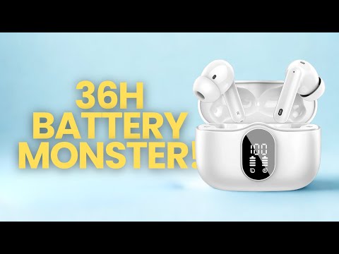 Відео: Захисний чохол Alltravel для бездротових навушників Btootos A90 Pro, Bluetooth 5.4, рожеве