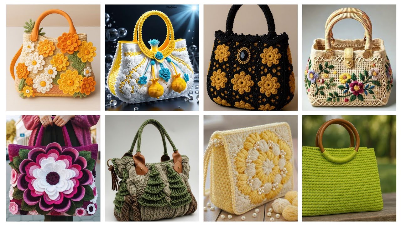 Более 200 привлекательных моделей женских сумок через плечо / новые стильные модели, связанные кр...