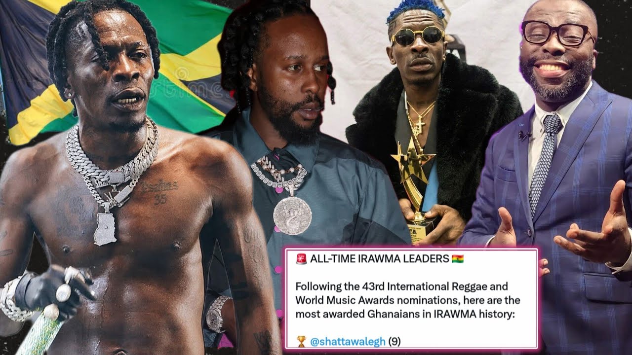 listen 2wht🇯🇲🇬🇭media saying about shatta's IRAWMA Nominations&Record as most Awarded African artist