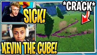 Streamers React To Earthquake Crack Splitting The Map Kevin The Cube Is Back?
