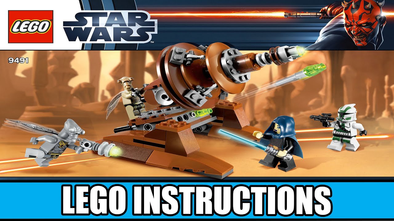 LEGO 9491 Instructions - The Clone Wars - Geonosian Cannon - Star Wars