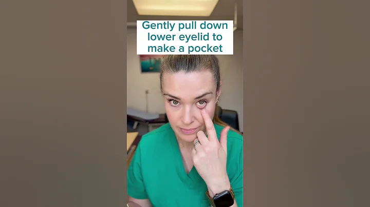 A doctor shows you how to properly use eye drops #healthtips