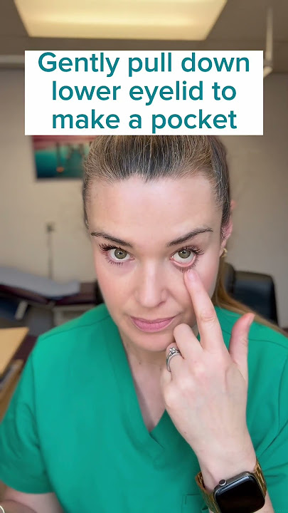 A doctor shows you how to properly use eye drops #healthtips