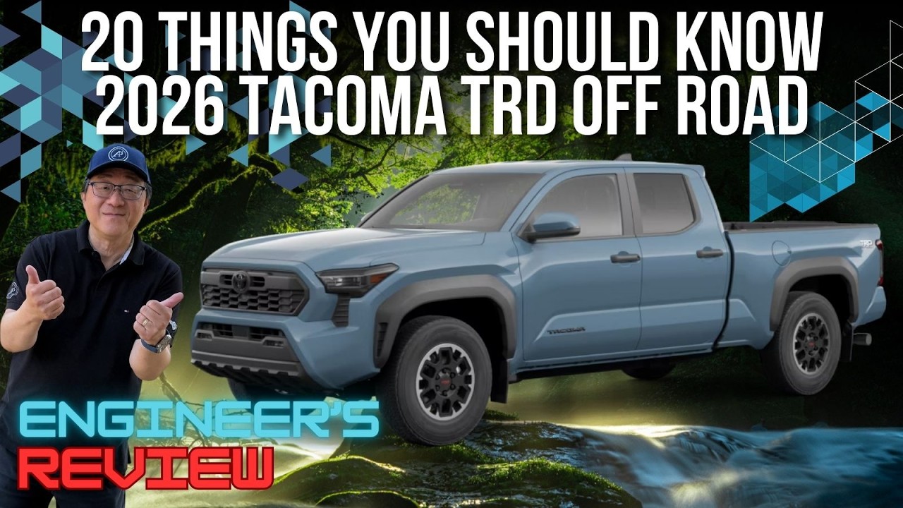 ENGINEER EXPLAINS 20 THINGS YOU SHOULD KNOW ABOUT TOYOTA TACOMA TRD OFF ROAD // ENGINEER'S REVIEW