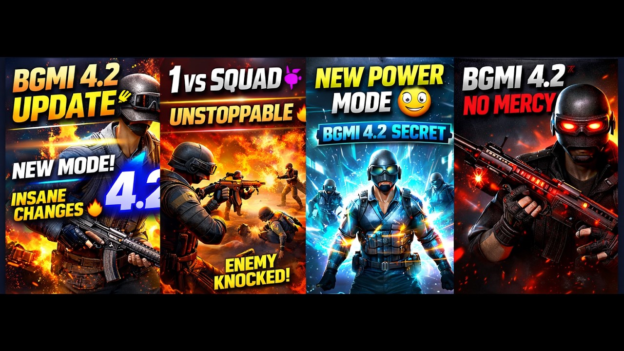 BGMI 4.2 Event Squad Gameplay | Frosty Funland Mode | AllinOneGaming Live Stream #117 | Telugu Gamer