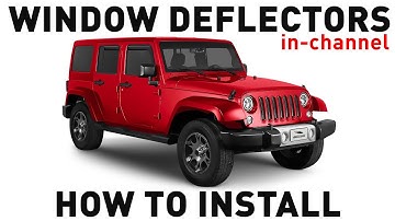 How to install Shatterproof In-Channel Window Deflectors for Jeep Wrangler JK 2007-2018