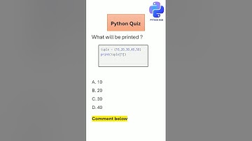 Python Quiz - Part 7 #shorts