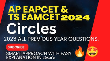 EAMCET MATHS|| CIRCLES ALL PYQ