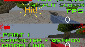 How to make a splitscreen fps in blender game engine - Part 1