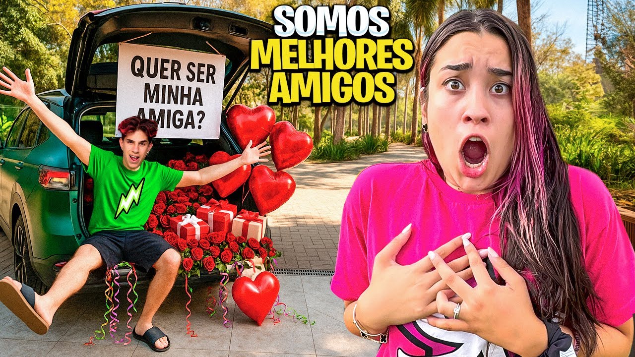 VIREI MELHOR AMIGO DA MINHA HATER *ela disse sim?