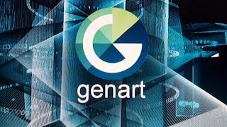 GenArt in action. Real-time music visualiser