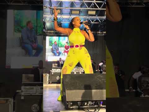 Bajan Soca star Alison Hinds sings “Faluma Ding Ding” at the African Caribbean Fest