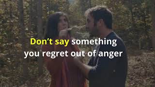 Don't Say Something You Regret Out Of Anger | Beautiful Moral Story