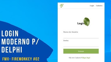 Desenvolvendo Passo a Passo um Login Moderno para ANDROID ou IOS no Delphi com FIREMONKEY - #Aula02