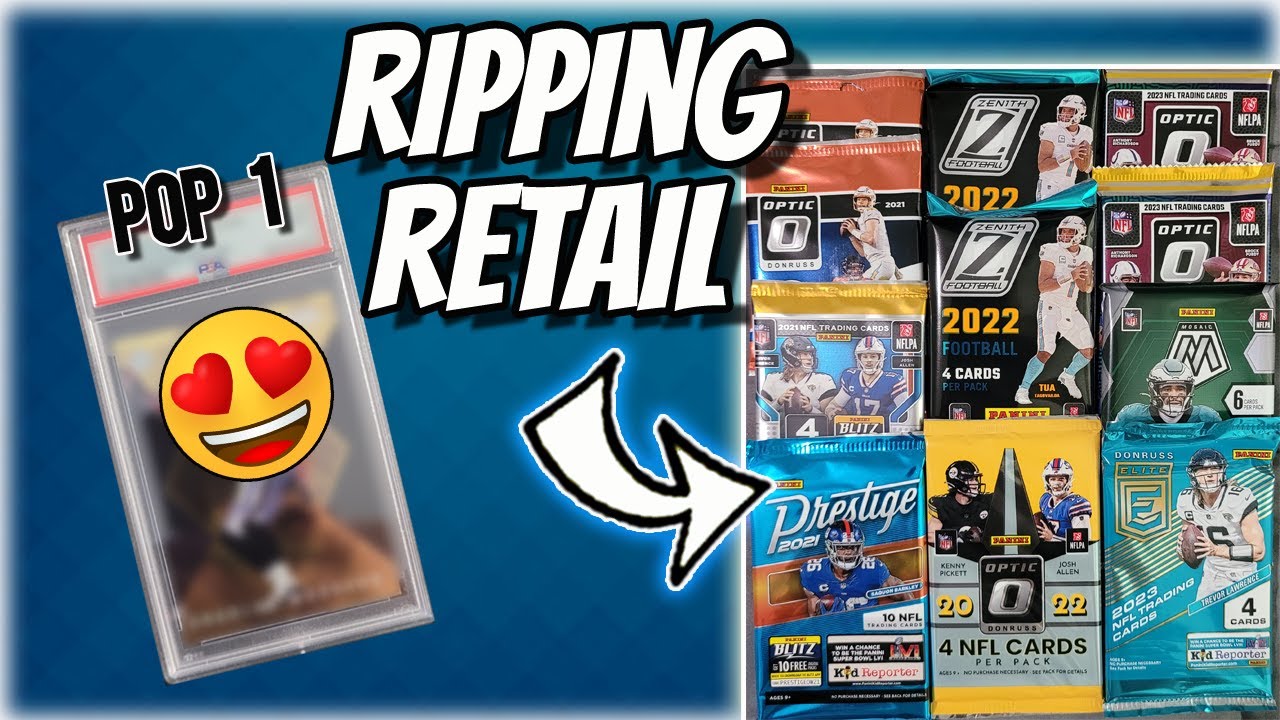 💥 HUGE GOLD POP 1!!! Ripping Random Football Packs! 2021-2022-20223 Downtown Hunting!