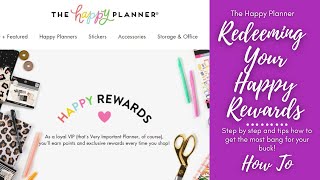 How To Use /Redeem Your Rewards on the Happy Planner Website | Plus tips! screenshot 5