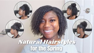 TYPE 4 NATURAL HAIRSTYLES | BEGINNER FRIENDLY | 4C HAIR