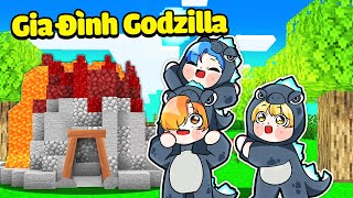 HUY NOOB EM BÉ ĐƯỢC GIA ĐÌNH GODZILLA NHẬN NUÔI TRONG MINECRAFT*HUY 1 NGÀY SỐNG VỚI ANH EM GODZILLA🦖