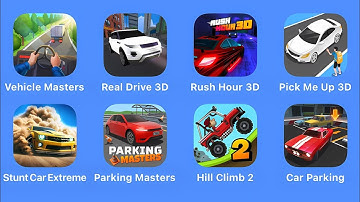 Vehicle Masters, Pick Me Up 3D, Real Drive 3D, Rush Hour 3D, Stunt Car Extreme, Parking Masters,