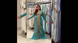 The luxury of the Moroccan caftan🤍🇲🇦🇲🇦