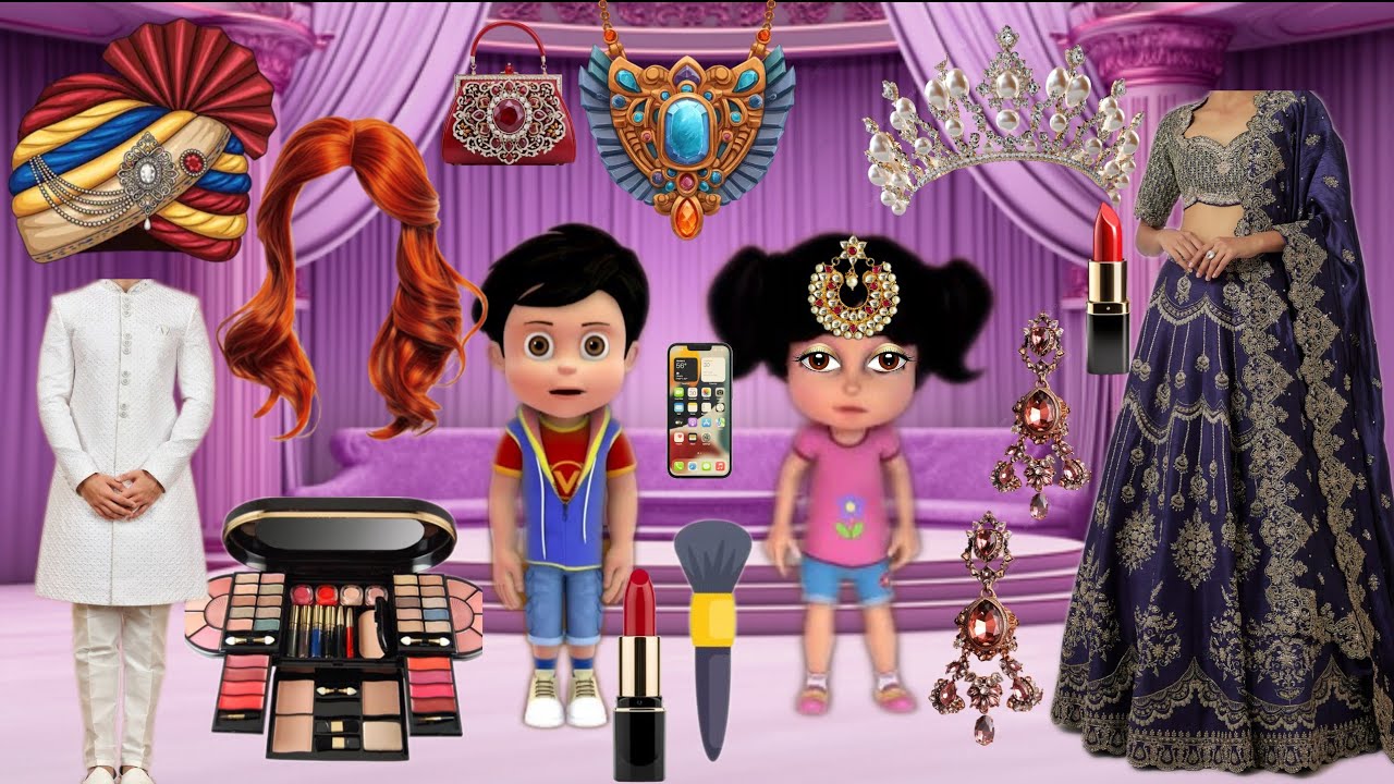 Talking vir robot and imli ka funny makeup comedy video cartoon video | comedy video billi wali 