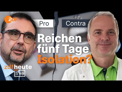 Streit über Corona-Isolation: Gesundheitsminister vs. Virologe | ZDFheute live