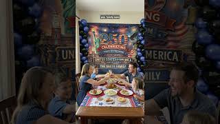 Usa 250th Anniversary Backdrop Semiquincentennial 1776-2026 | Personalized Backdrop