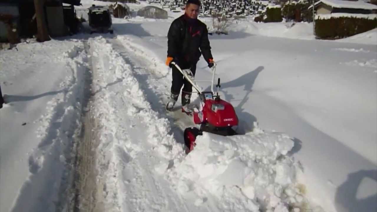 株式会社オーレック様 除雪機「SGW801」紹介映像 - YouTube
