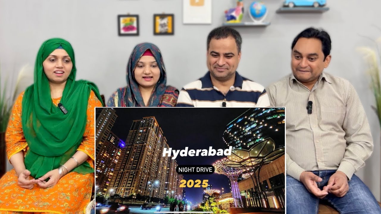 Hyderabad Hi-Tech City Night View Tour Reaction!! | Ultra Modern City Of India | Knowledge & IT City