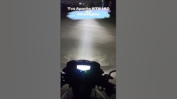Awesome headlights in Apache RTR 160 2v #tvsapache #tvsapachertr1602v #headlight #rtr