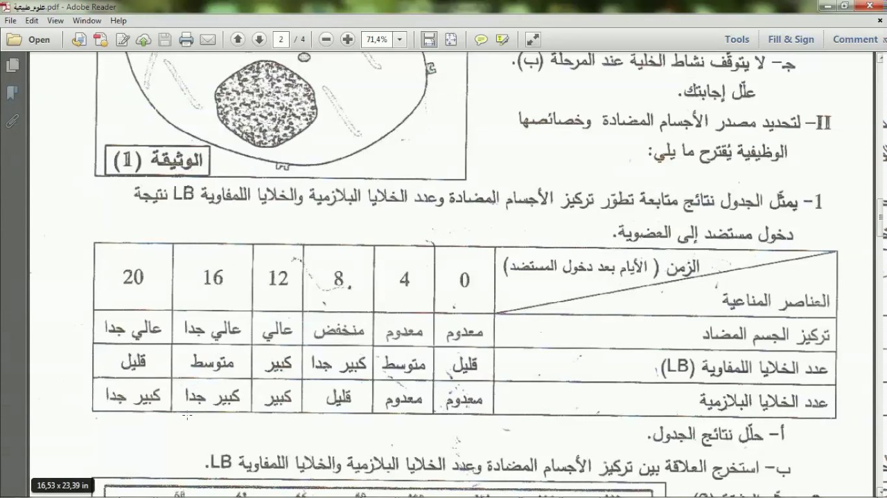21* الحل النموذجي للتمرين 2 بكالوريا 2016 شعبة رياضيات