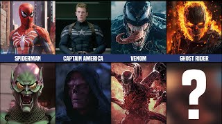 Arch-Enemies of Marvel Heroes Comparison
