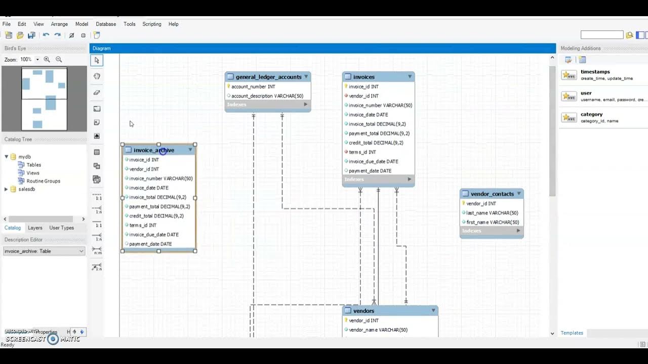 Reverse Engineer a Database to create an ERD - YouTube