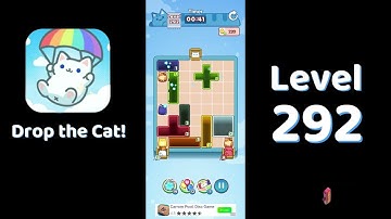 🎮 Drop the Cat! Level 292 Walkthrough | Fun Candy Puzzle Challenge 🐱