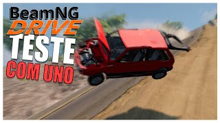 Uno descendo o morro a mais de 300km/h com Batidas e Queda livre no BeamNG Drive com Mods