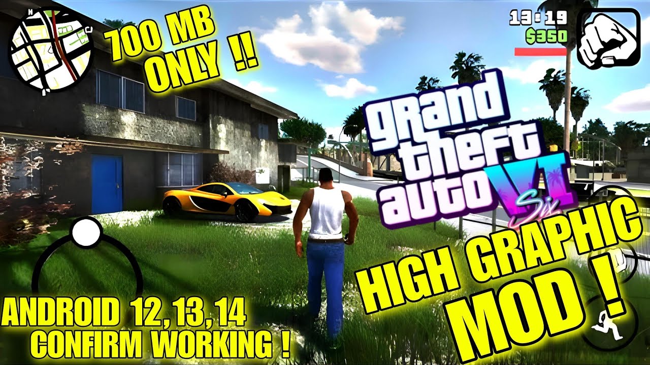GTA SIX HIGH GRAPHICS MOD IN GTA SA HIGH GRAPHICS