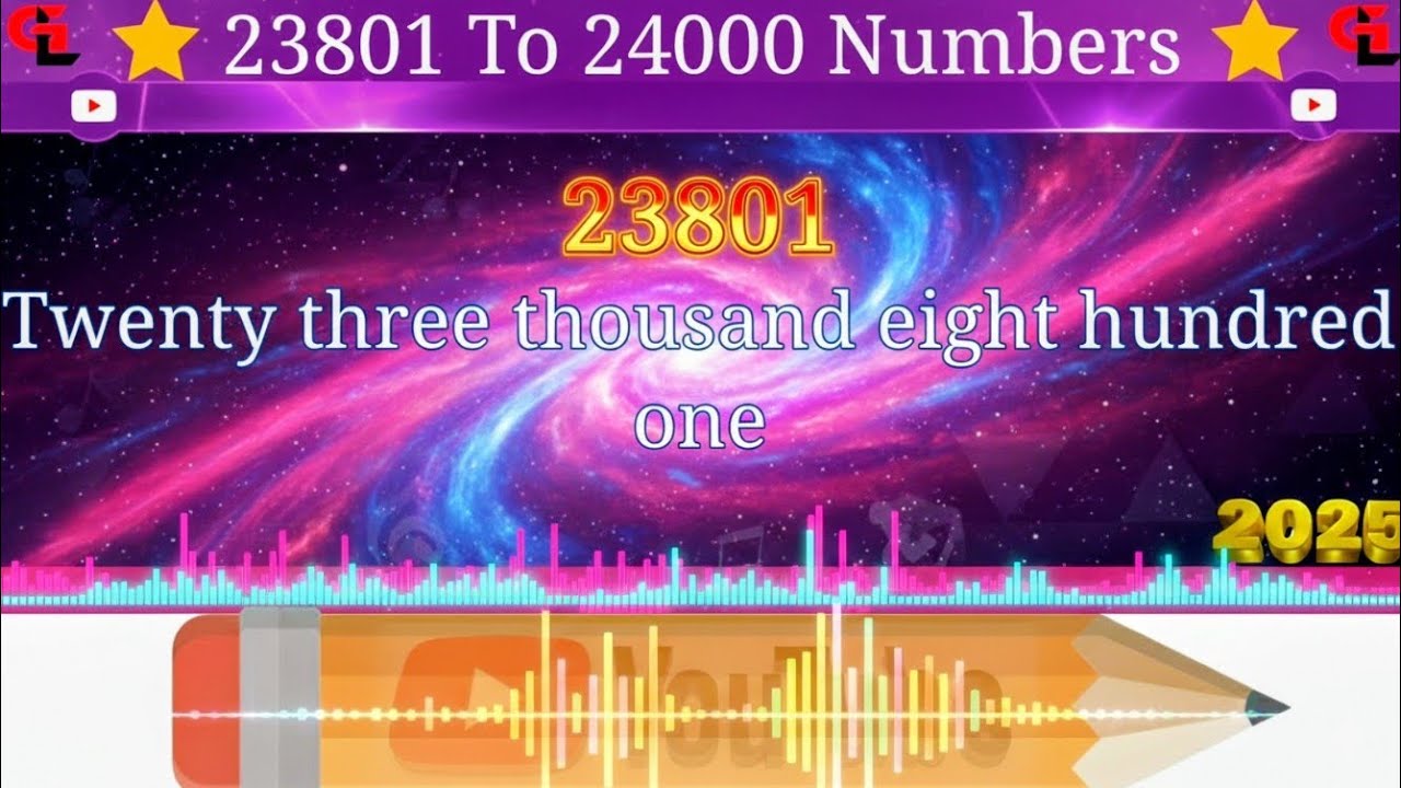 Number Names 23801 To 24000 in English 📚✨ | Perfect for Students! 🎓