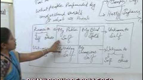 Johari Window BCom, MCom lecture by Dr. Tripti Vijaywargia